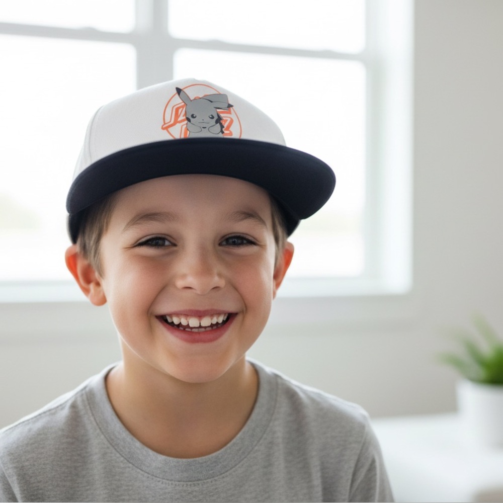 Santa Cruz Pokemon Pikachu Snapback Cap - White/Black
